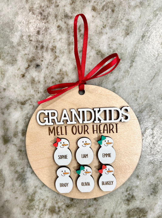 Family Snowman Ornament
