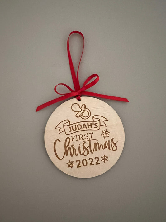 Baby’s First Christmas Pacifier Ornament